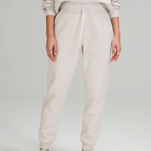 Lululemon White Opal Sparkle Scuba Joggers